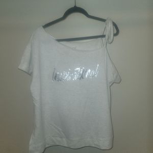 Lane Bryant Livi Active Inspirational Off Shoulder Top